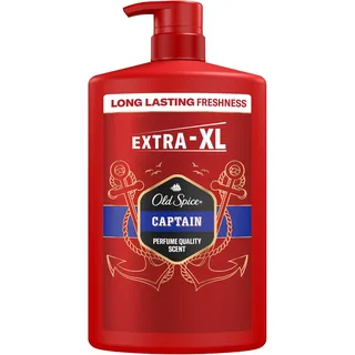 Old Spice Captain 3-in-1 Duschgel für Haar, Gesicht und Körper 1000 ml, langanhaltende Frische, Duft in Parfumqualität, Tiefenreinigung