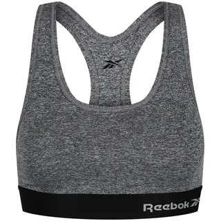 Reebok Bustier »"Simone"« breite Träger, ohne Verschluss, bequem, basic, ohne Bügel, mit Logo, grau