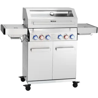 Taino Gasgrill Platinum Yamara 4+2 , Metall , 140x117x55 cm , Grills, Gasgriller
