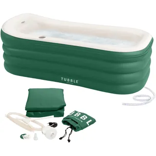 Tubble® Royale Badewanne Aufblasbar Emerald Green 255 Liter - Faltbare Badewanne für Erwachsene bis 188 cm, Aufbau in 1min, Für Indoor und Outdoor, Home Spa & Eisbad
