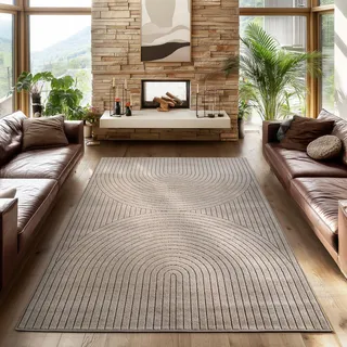 Simpex Kurzflorteppich 280 x 370 cm Beige
