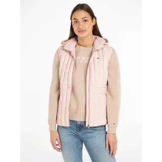 Tommy Hilfiger Daunenweste »FEMININE LW DOWN VEST«, mit Logostickerei, pink