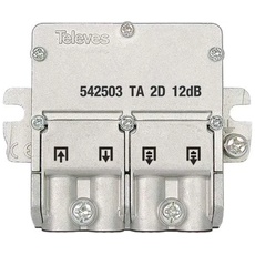 Televes Easy-F Abzweiger 2f. 5-2400 MHz AD 12 dB EFA212N (Verteiler und Abzweiger), Antennenkabel