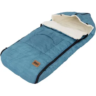 Joyz Babyfusssack , Blau , Textil , 48x10x94 cm , Baby on Tour, Kinderwagen, Kinderwagenzubehör, Kinderwagen-Fußsäcke & Babyschalen-Fellsäcke
