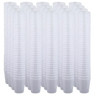 MIJOMA Unzerbrechliche Schnapsgläser aus Kunststoff, Robuste Shotgläser. Jello Shots, Desserts, Party, Hochzeit, Geburtstag. Geschirrspülergeeignet, Wiederverwendbar. 29ml (Weiß, 640 Stück)