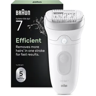 Braun Silk-épil 7 7-011 Weiß/Silber
