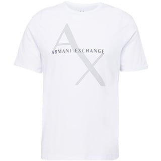 Giorgio Armani Armani Exchange Herren T-Shirt - Weiß,Dunkelblau - M