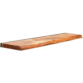 Livetastic Wandboard , Naturfarben , Holz , Akazie , massiv , Holz , 120x3.5x20 cm , Wohnzimmer, Regale, Wandboards