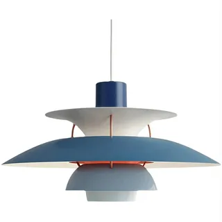WQCSH Pendelleuchte Esstischlampe Kronleuchter Moderne Hängelampe 30CM-Blau