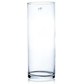 Sandra Rich Glasvase, Dekoglas CYLI Zylinder H. 38cm D. 15cm Glas