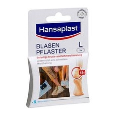 Hansaplast Blasenpflaster L 48584-00007-25 transparent 5,8 x 3,4 cm, 5 St.