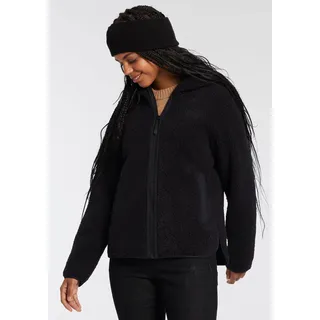 CMP Kapuzenfleecejacke »Teddyjacke«, mit Kapuze, sportlich, schwarz