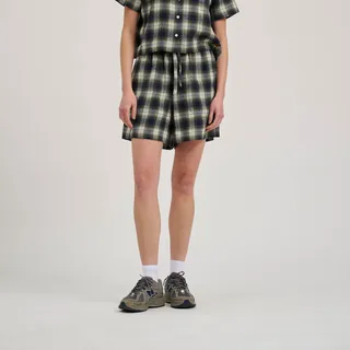 Santa Cruz Classic Check Kurze Hose - Navy / Green check), - S