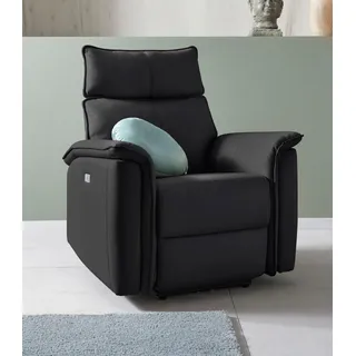 OTTO home Relaxsessel Zola Kunstleder 87 x 0 x 0 cm schwarz mit Schlaffunktion