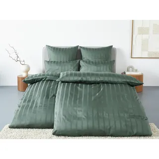 LeGer Home by Lena Gercke Bettwäsche »Leonore« 2 Stk., tlg. Mako-Satin, Streifen aus 100% Baumwolle, Größe ab 135x200 cm,