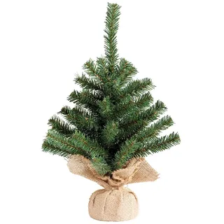 Kaemingk Mini Weihnachtsbaum im Jute Sack 45 cm