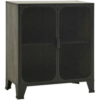 vidaXL Aufbewahrungsschrank Grau 72x36x82 cm Metall und MDF