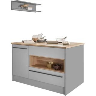 BASIC by Balculina Kücheninsel Denver 145 cm grau