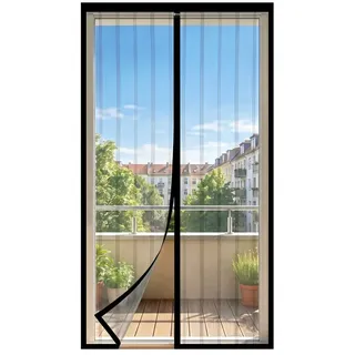 Sekey Fliegengitter Tür Sekey 90 x 210 cm Schwarz
