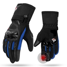 KEMIMOTO Winter Motorradhandschuhe, Motorrad Handschuhe Winter, Wasserdicht, für Motorradfahren, Skifahren, Roller