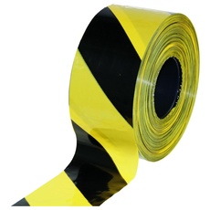 Bild Absperrband gelb, schwarz 80,0 mm x 500,0 m