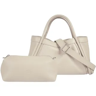 Cluty 2 in 1 Henkeltasche Leder Beige