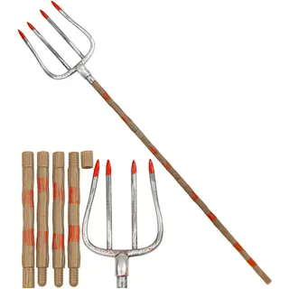 W WIDMANN MILANO Party Fashion - Blutige Heugabel, 155 cm, Accessoire für Teufel, Psychopathen Kostüme