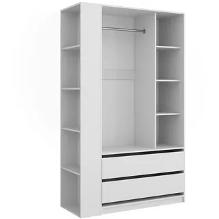 Vicco Kleiderschrank Elmo 50 x 200 x 20 cm Weiß