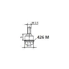 Mahr 4360210 908 Kugelkontaktplatte für Marcator-Blinker, 5 mm Länge