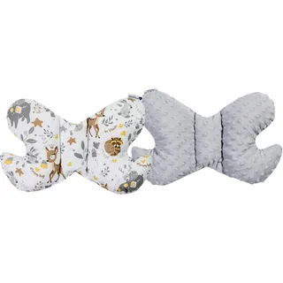 Medi Partners Nackenhörnchen 100 x 30 cm Reh mit grauem Minky