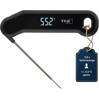 TFA Bratenthermometer antibakteriell schwarz