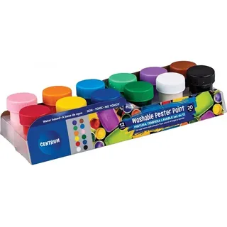 CENTRUM Poster Paints 12 pcs.20ml cans. Ass.