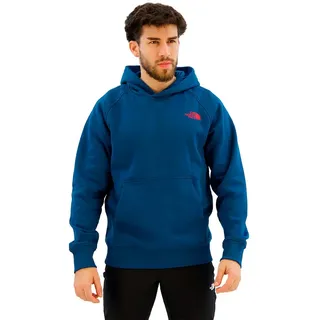 The North Face Hoodie Mineral Ink/TNF Red L