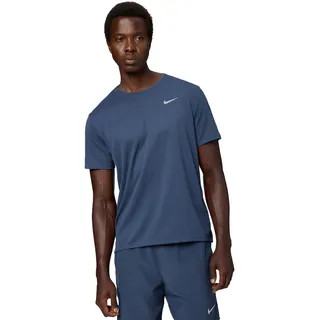 Nike Dri-FIT UV Miler kurzarm Laufshirt Herren 437 thunder blue/reflective silv L