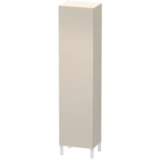 Duravit  L-Cube Hochschrank individual, eine Tür Anschlag links, variable Maße, 250-500x200-363x1321-2000mm, LC1191L9191, Farbe: Taupe Matt Dekor