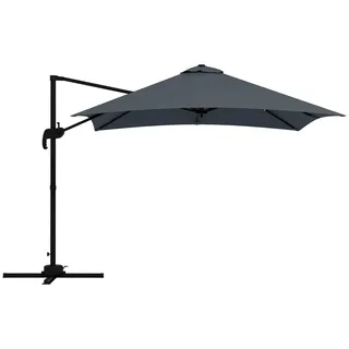 Sonnenschirm, rechteckig – Sonnenschutz – Gartenschirm – Terrassenschirm – Markise – Schwenkbar – 360° drehbar