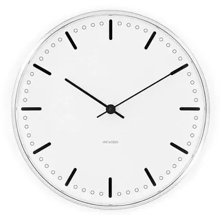 Arne Jacobsen City Hall Wanduhr 29,00 cm 29 Weiß