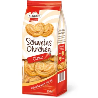 Schulte Schweinsöhrchen Zartes Blätterteiggebäck 200 g