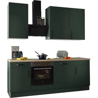 WIHO KÜCHEN Küchenzeile Simi 220 cm grün