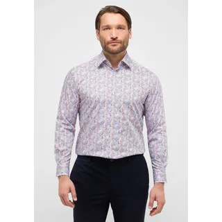 Langarmhemd ETERNA "COMFORT FIT", Herren, Gr. 43, Normalgrößen, orange, Twill, 100% Baumwolle, normal, Manschette, Hemden Langarmhemd, NON IRON (bügelfrei)