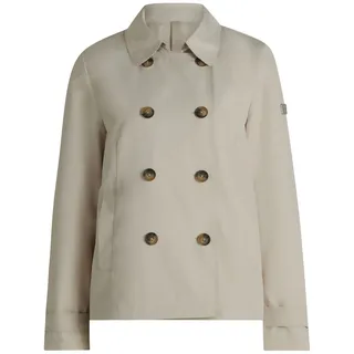 Kurzjacke BETTY BARCLAY "Kurzmantel mit Kragen", Damen, Gr. 48, beige (cream), Obermaterial: 52% Polyester PES. 48% Baumwolle CO., Jacken Kurzjacke
