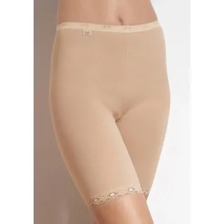 Lange Unterhose SLOGGI "Basic+", Damen, Gr. 54, beige (natur), Single Jersey, Obermaterial: 95% Baumwolle, 5% Elasthan, unifarben, figurbetont, Unterhosen Lange Unterhose, perfekter Sitz, weiche Nähte, Baumwollmix, feminin, elastisch, Topseller