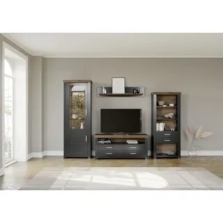 Set One by Musterring Wohnwand »York« 4 Stk. tlg., grau