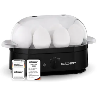 Cloer EK 6080 6 Eier Schwarz