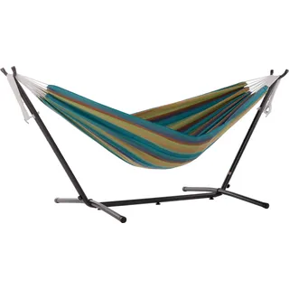 Vivere C8SUNLA Sunbrella®-Hängematte mit Gestell Lagoon (8 Fuß)