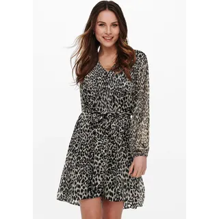 Only Druckkleid Sommerkleid Schwarz M