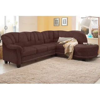 Home Affaire Eckcouch Mikrofaser 2-Sitzer Braun