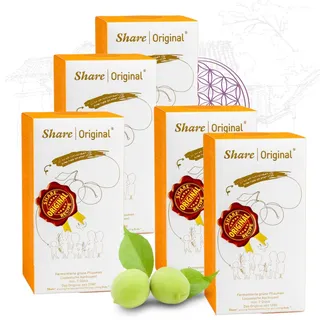 Special Edition inkl. Share®Swiss Hollywood Tasche | 5x Share Original fermentierte Pflaume jap. Aprikose 7 Stück - grüne Pflaume fermentiert 110g grüne Pflaumen/japanischen Aprikosen