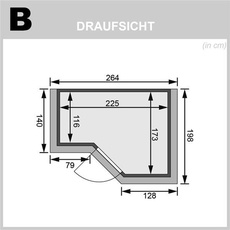 Bild von Sauna Sahib 2 Eckeinstieg, Tür