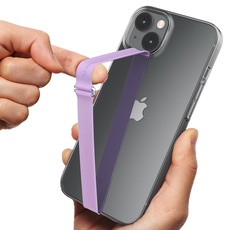 Sinjimoru Silikon Handy Halterung für Finger mit Clip, Handy Fingerhalter für Handyhülle iPhone Fingerhalter Phone Strap Fingerhalterung für iPhone & Android. Sinji Loop Clip 230 Lavendel